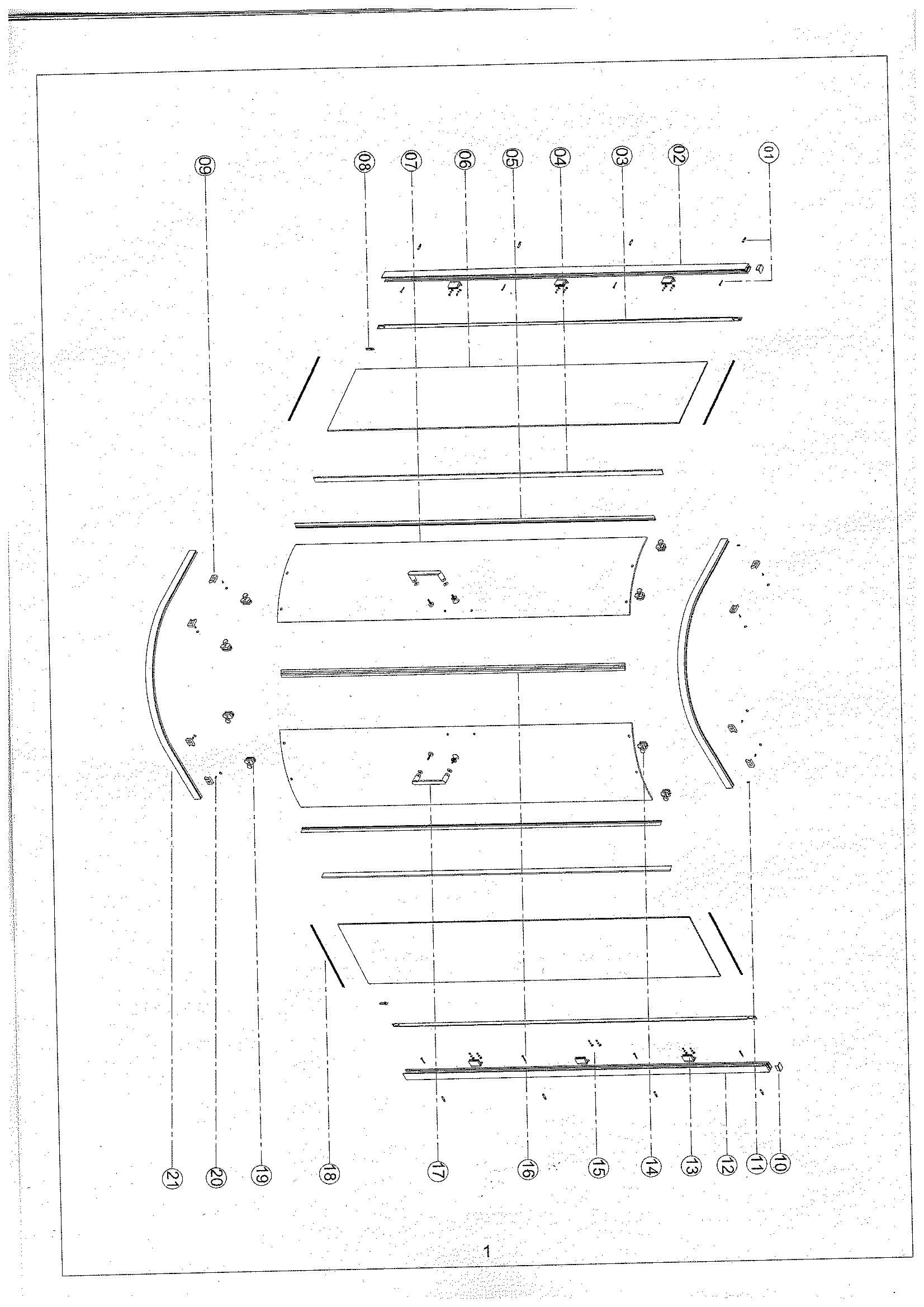 Страница 1: схема монтажа, Полукруглый уголок Bonivera 90×90