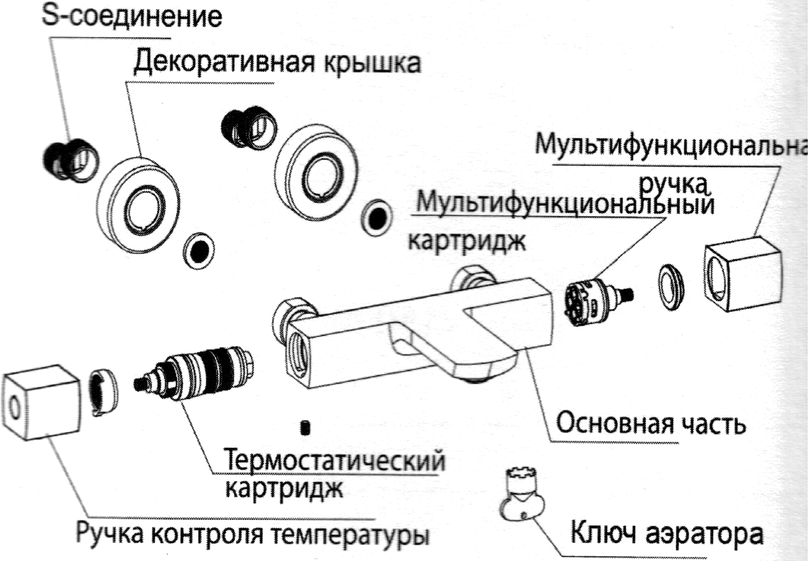 Схема монтажа, шаг 1: комплектация ribago
